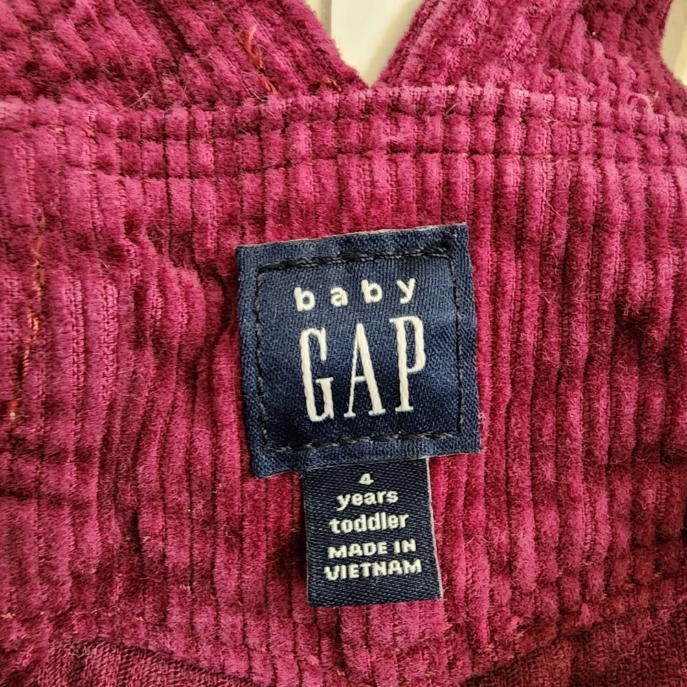 Baby GAP Toddler Girl 4Y Corduroy Skirtall Overall Skirt Huckleberry Fall ’22
